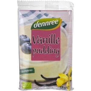 Budinca de vanilie fara gluten 3x38g, eco - Dennree