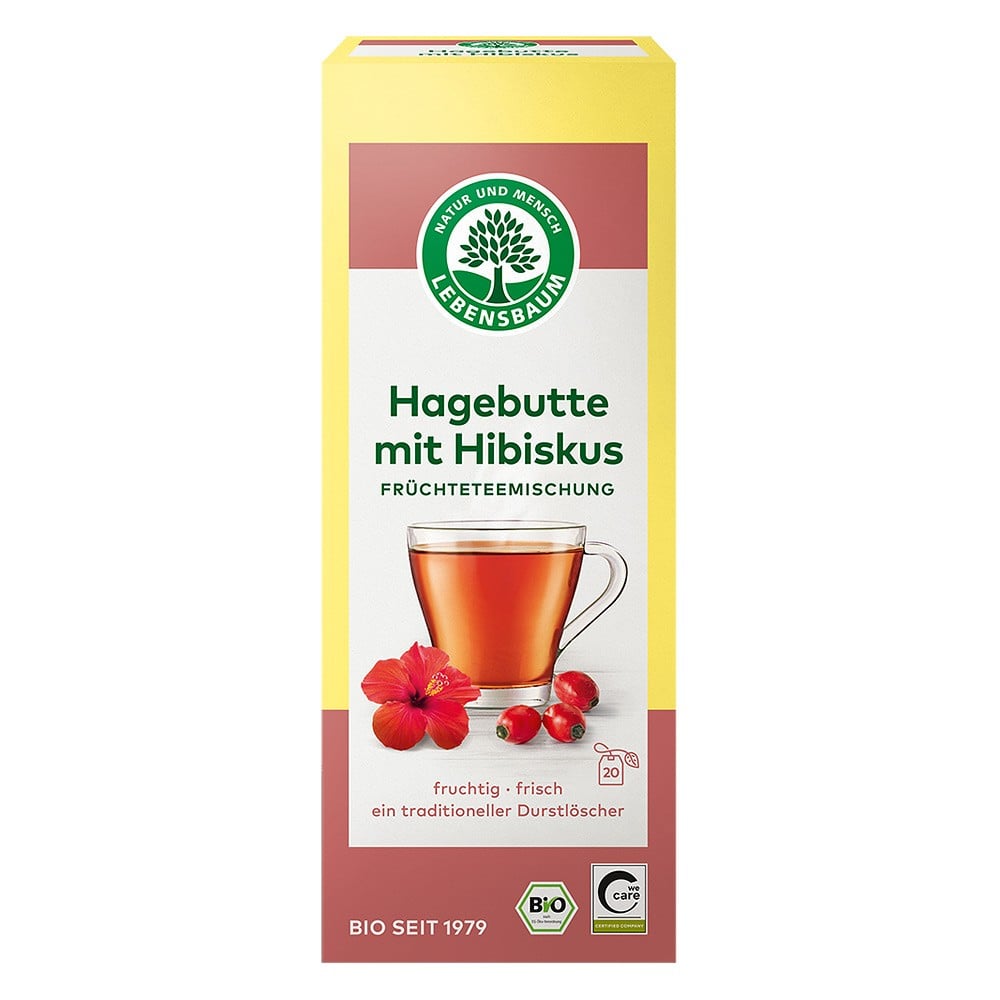 Ceai de macese si hibiscus 20 plicuri, eco - Lebensbaum