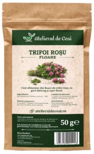 Ceai de flori de trifoi roșu