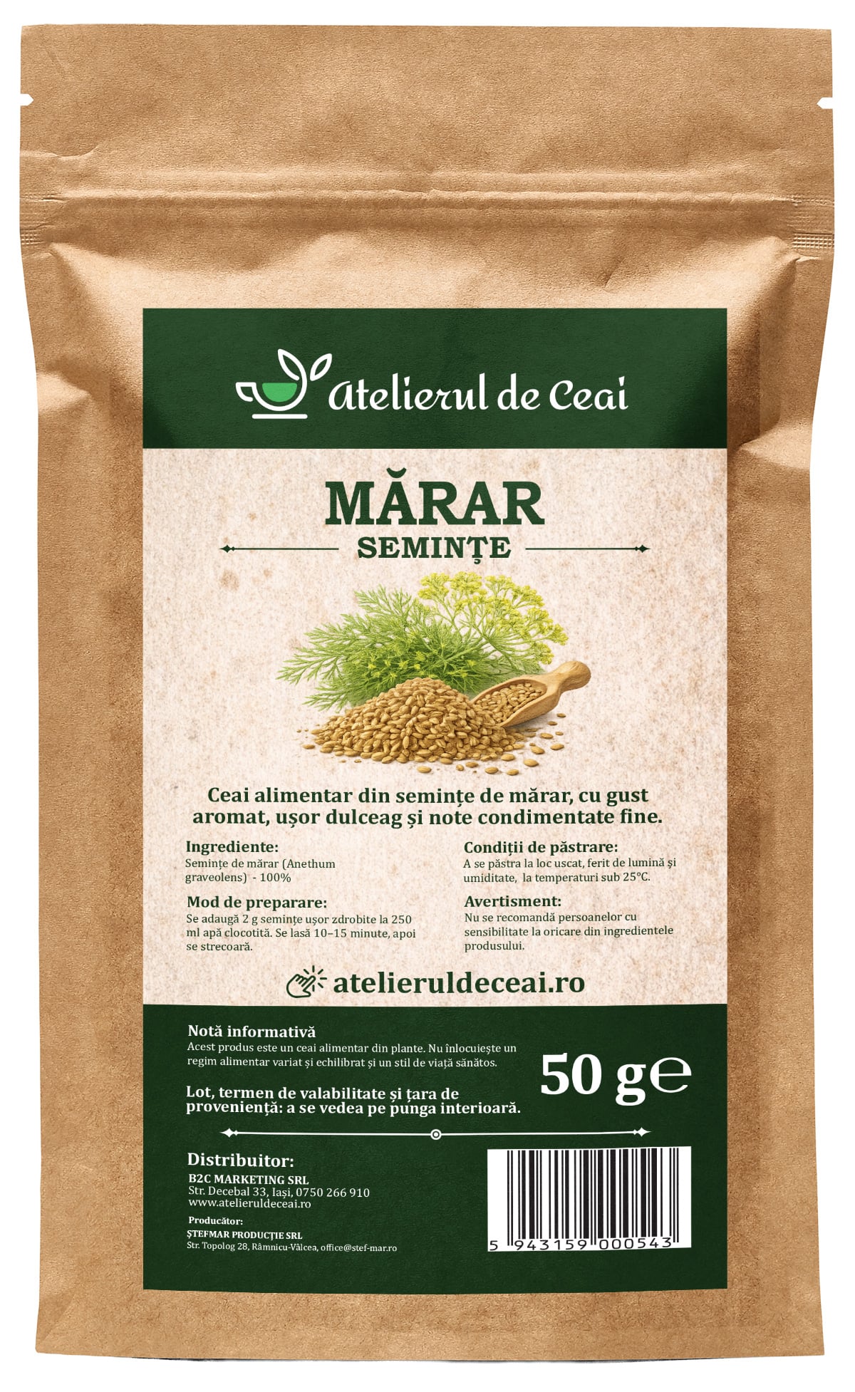 Ceai de semințe de mărar