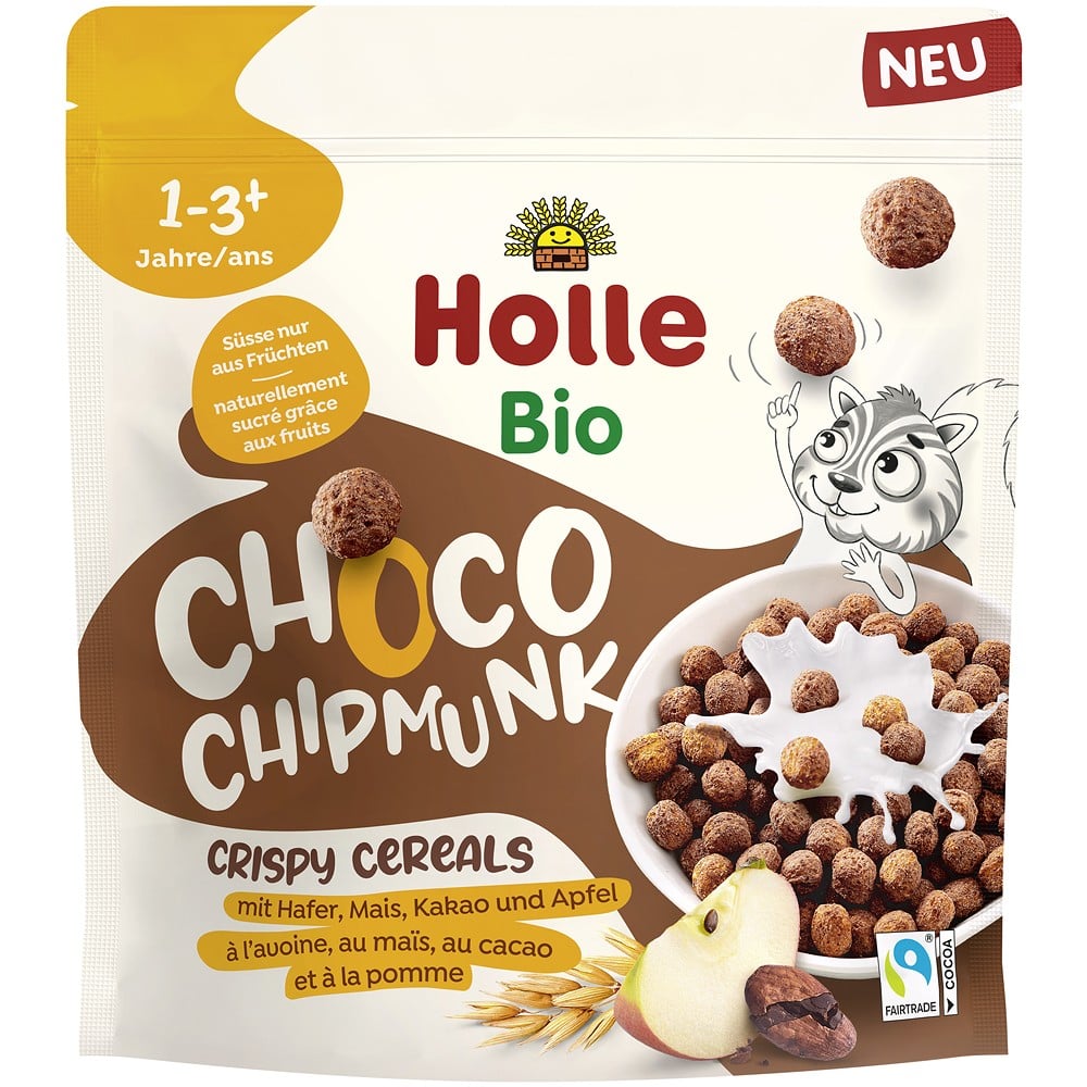Cereale crocante cu cacao pentru copii 1 an, eco - Holle