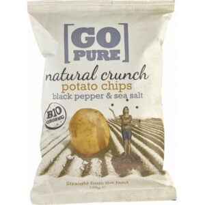 Chipsuri de cartofi cu sare si piper coapte manual fara gluten, eco - GoPure