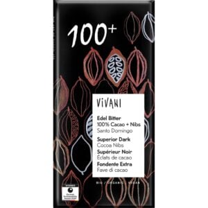 Ciocolata amara 100% cacao vegana, eco - Vivani