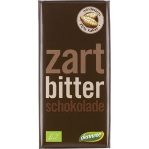 Ciocolata amaruie 70% cacao, eco - Dennree
