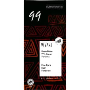 Ciocolata amaruie cu 99% cacao, eco - Vivani