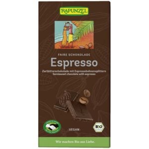 Ciocolata amaruie cu espresso 51% cacao vegana, eco - Rapunzel