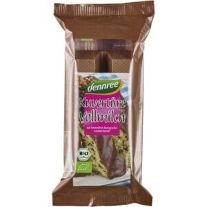 Ciocolata cu lapte cuvertura, eco - Dennree