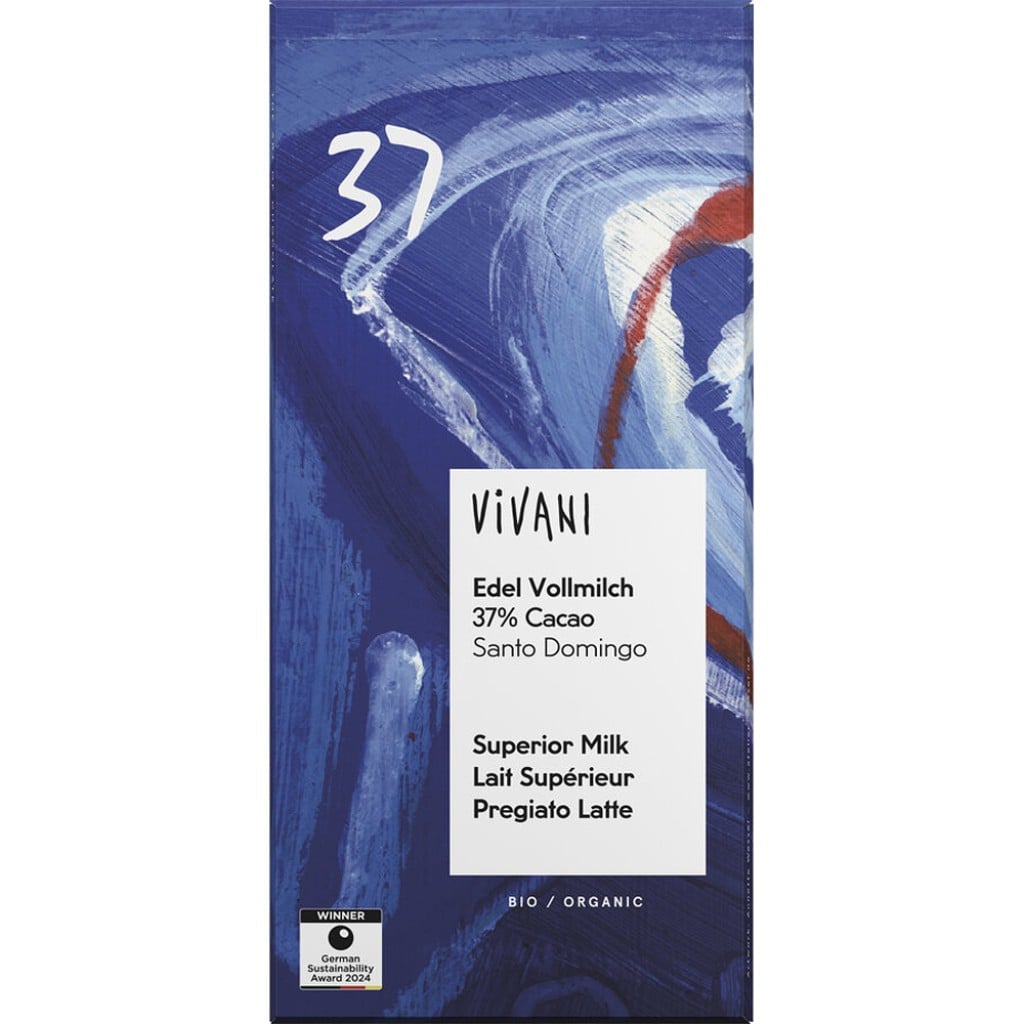 Ciocolata cu lapte integral si 37% cacao, eco - Vivani