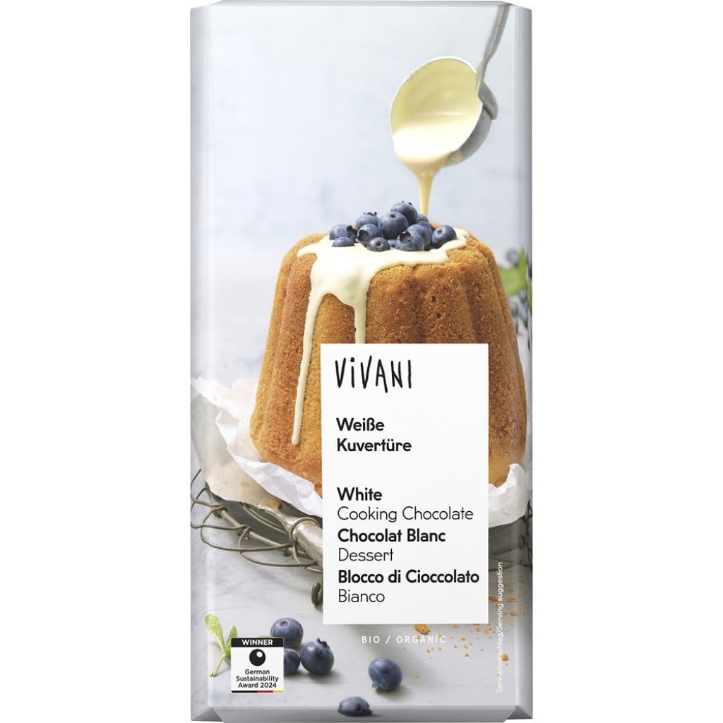 Ciocolata cuvertura alba, eco - Vivani