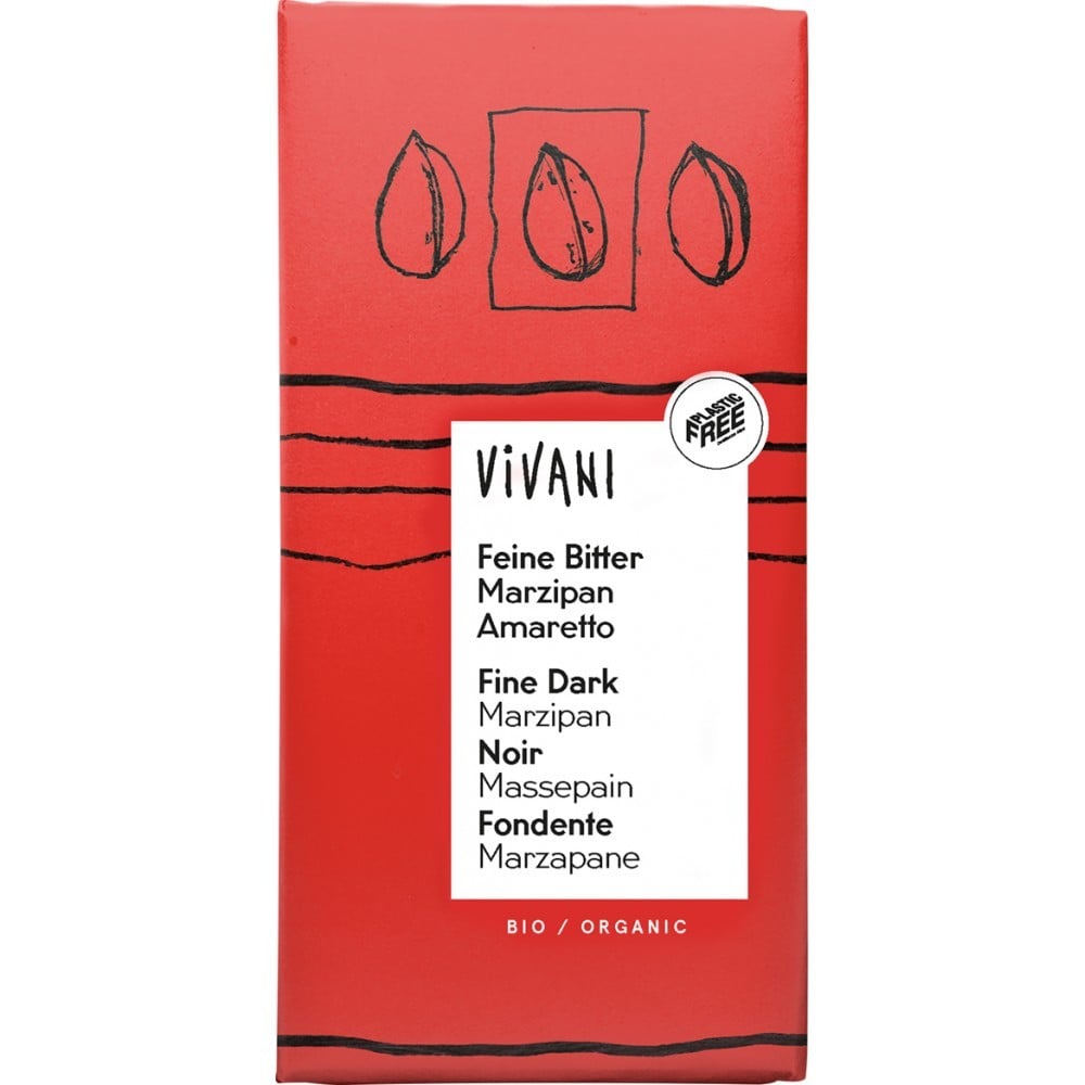 Ciocolata neagra cu martipan amaretto, eco - Vivani