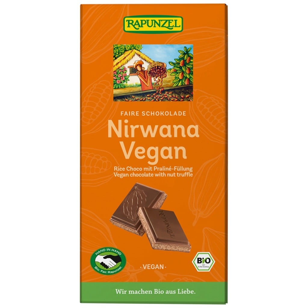 Ciocolata Nirwana vegana, eco - Rapunzel
