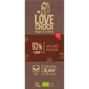 Ciocolata raw vegana cu 93% cacao, eco - Lovechock