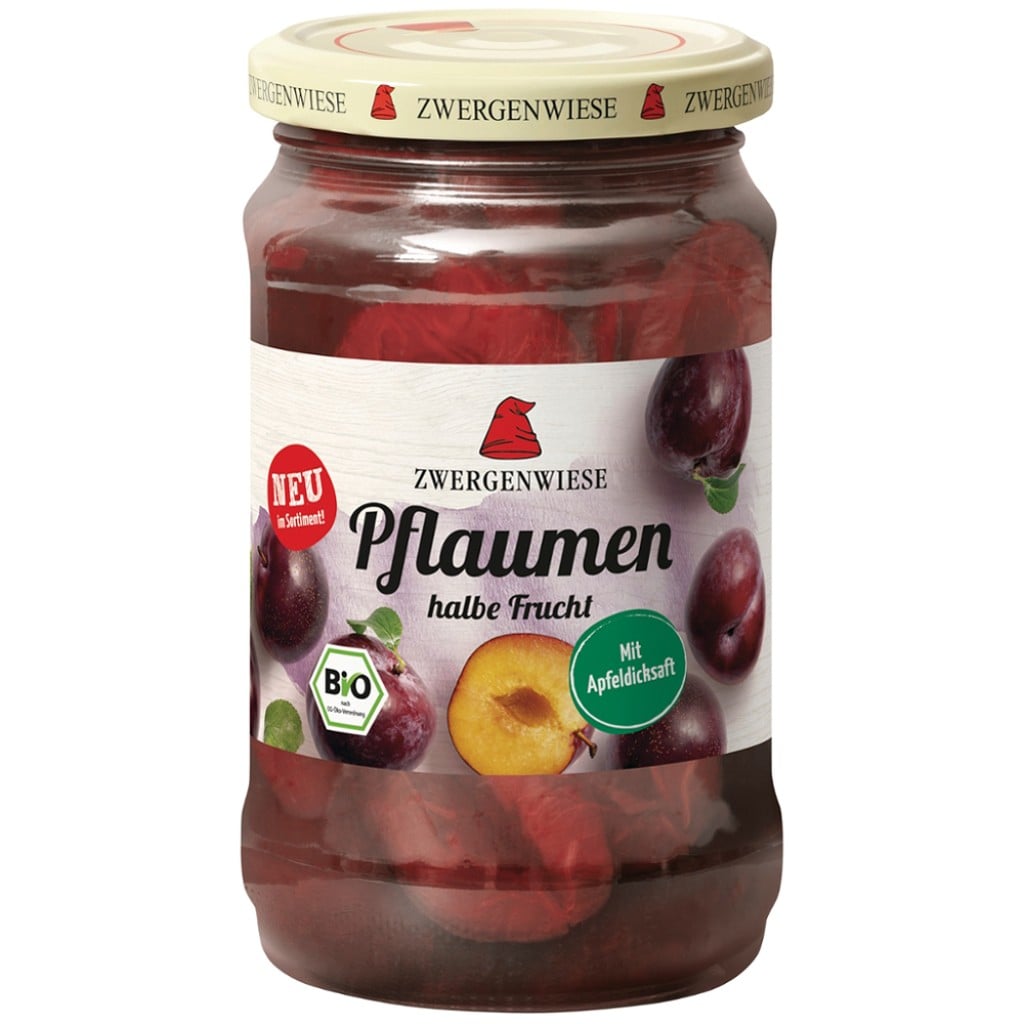 Compot de prune jumatati fara gluten, eco - Zwergenwiese