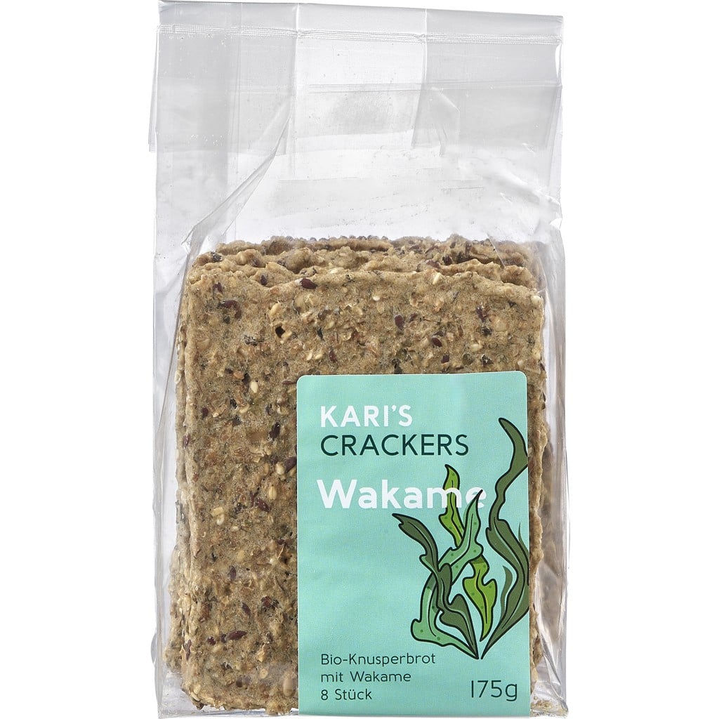 Crackers cu ovaz spelta si alge wakame 8 felii, eco - KarisCrackers