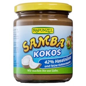 Crema de ciocolata cu alune si cocos Samba, eco - Rapunzel