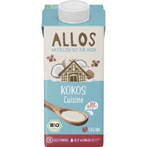 Crema de cocos lichida pentru gatit fara gluten, eco - Allos
