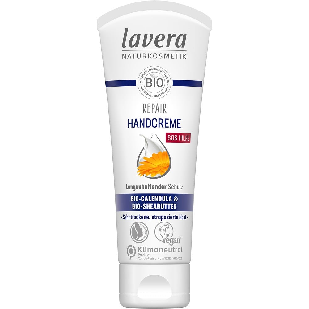 Crema de maini cu reparatoare cu galbenele bio si unt de shea bio - Lavera