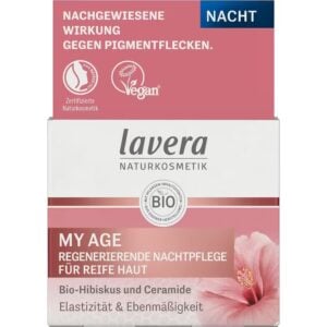 Crema de noapte regeneranta My Age cu hibiscus bio si ceramide - Lavera