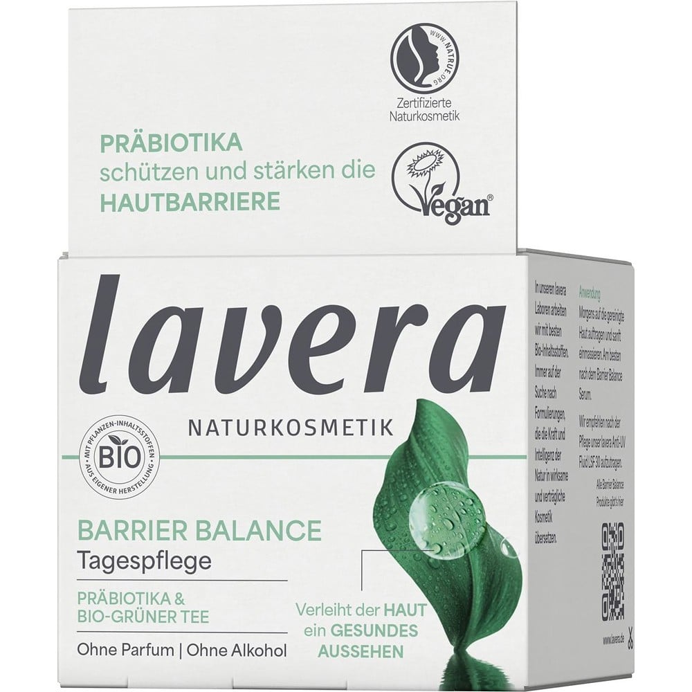Crema de  zi echilibranta Barrier Balance cu probiotice si cea verde bio - Lavera