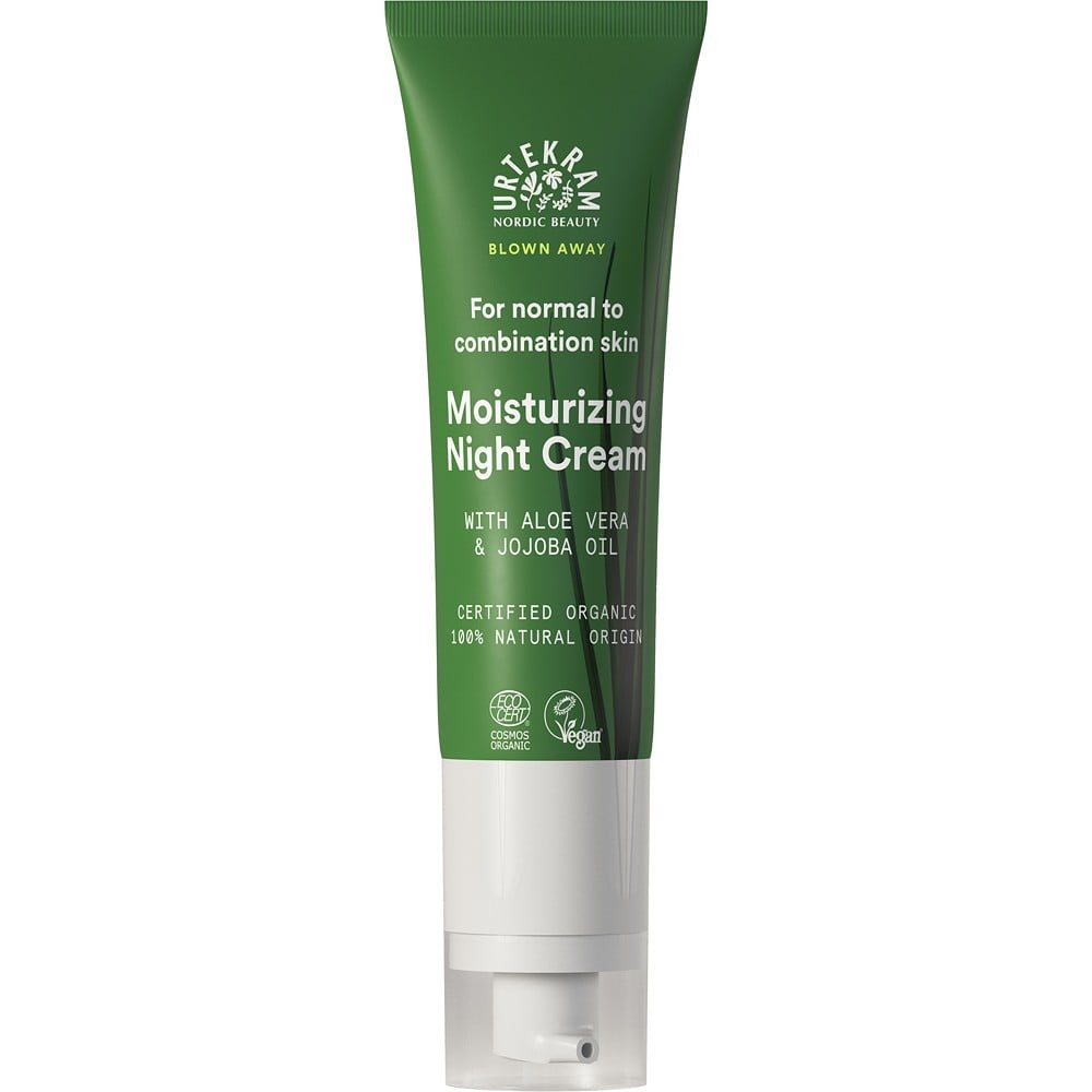 Crema racoritoare de noapte cu aloe vera si ulei de jojoba pentru piele normala pana la mixta - Urtekram