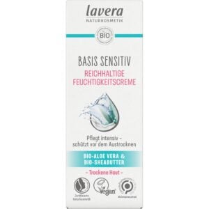 Crema sensitiv hidratanta cu aloe vera bio si unt de shea bio pentru ten uscat - Lavera