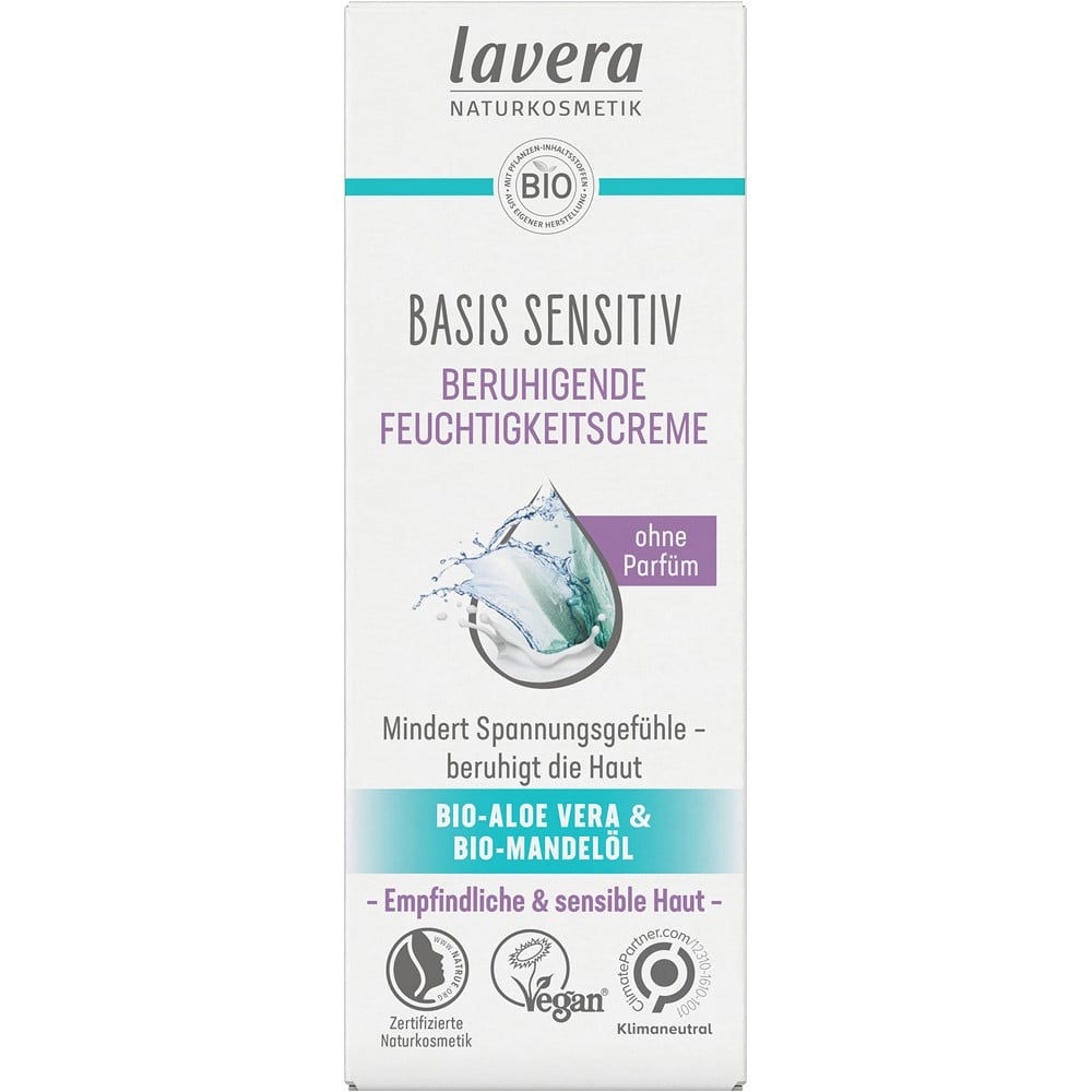Crema sensitiv hidratanta si calmanta cu aloe vera bio si ulei de migdale bio pentru ten sensibil - Lavera