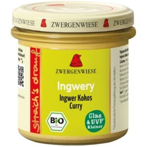 Crema tartinabila cu ghimbir cocos si curry fara gluten, eco - Zwergenwiese