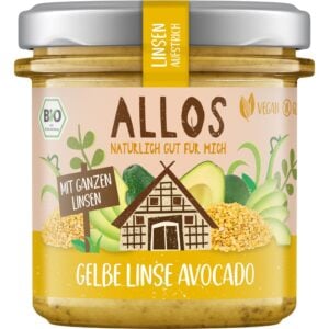 Crema tartinabila cu linte galbena si avocado fara gluten, eco - Allos