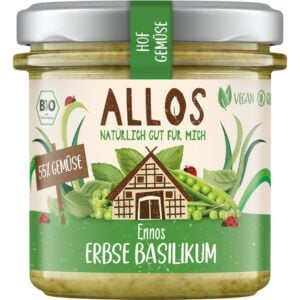 Crema tartinabila cu mazare si busuioc fara gluten, eco - Allos