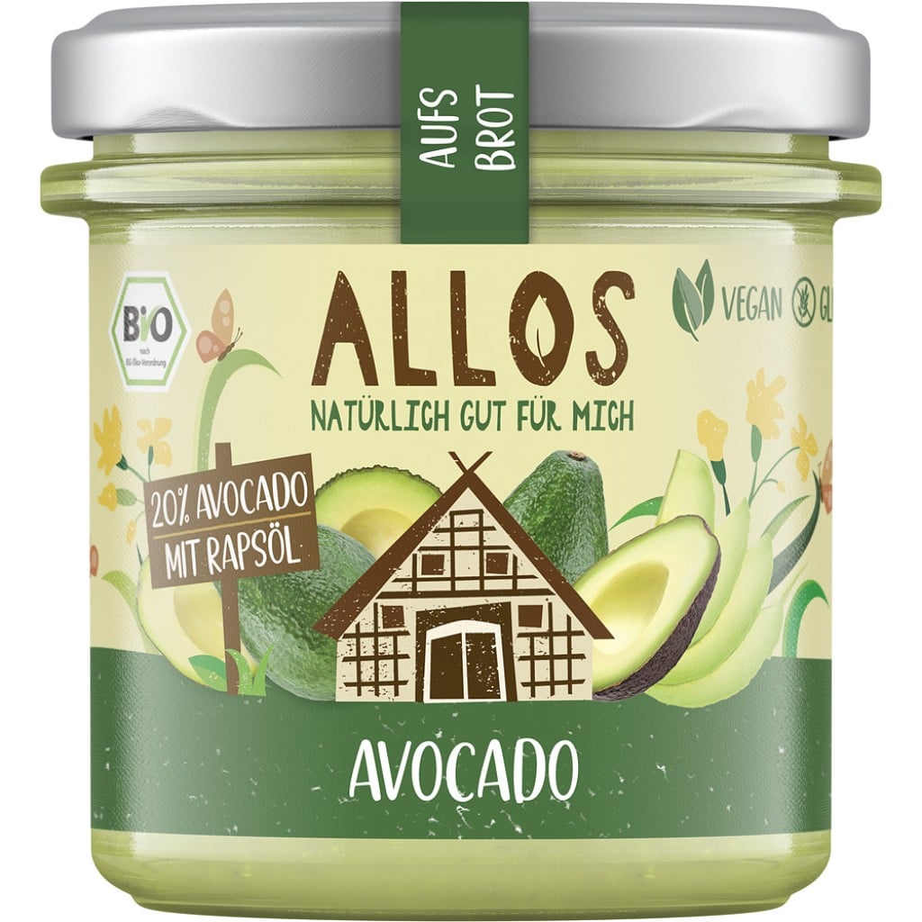 Crema tartinabila din avocado fara gluten, eco - Allos