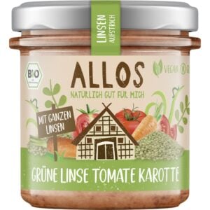 Crema tartinabila din linte verde tomate si morcovi fara gluten, eco - Allos