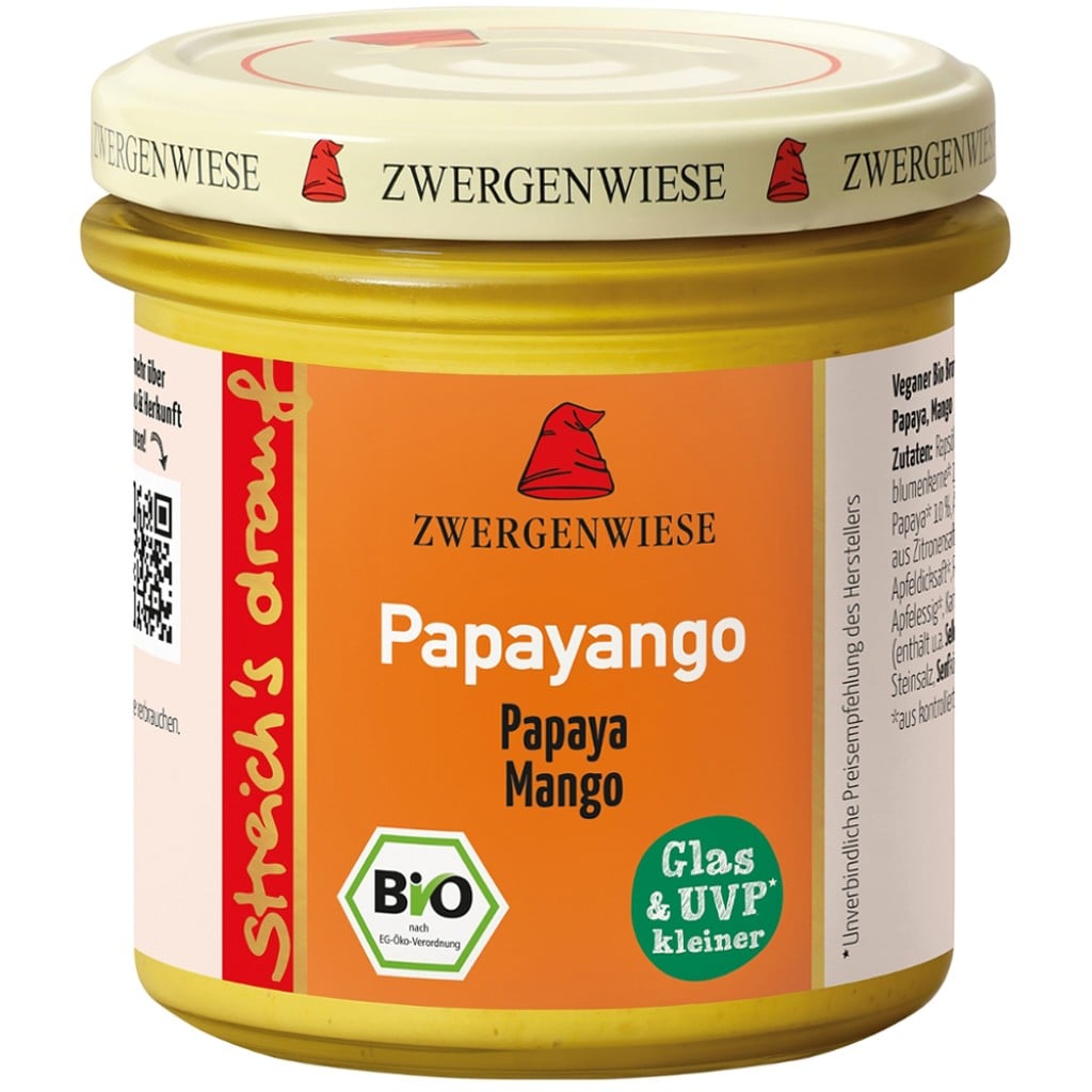 Crema tartinabila Papayango cu papaya picanta si mango fara gluten, eco - Zwergenwiese