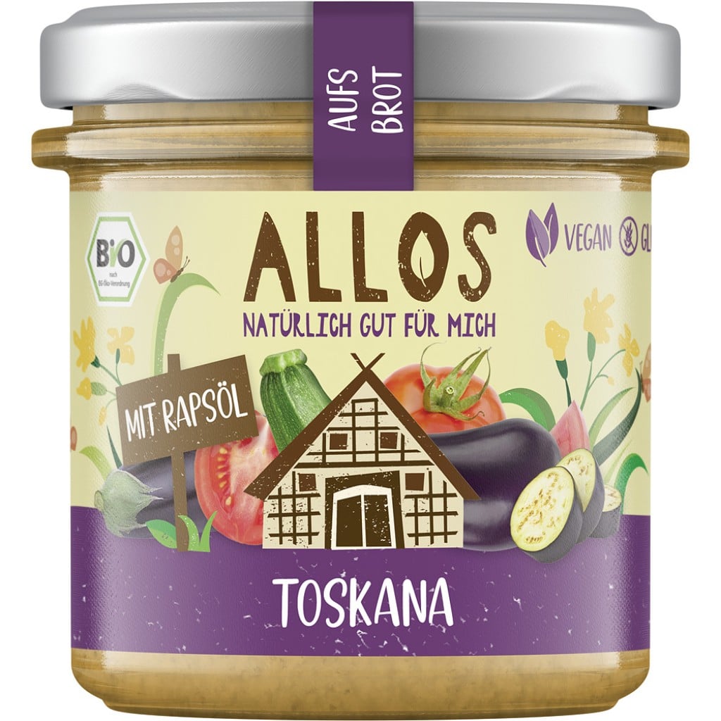 Crema tartinabila Toskana fara gluten, eco - Allos