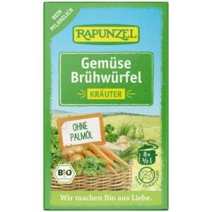 Cuburi de supa de legume cu ierburi 8buc, eco - Rapunzel