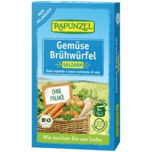 Cuburi de supa de legume cu putina sare 8buc, eco - Rapunzel