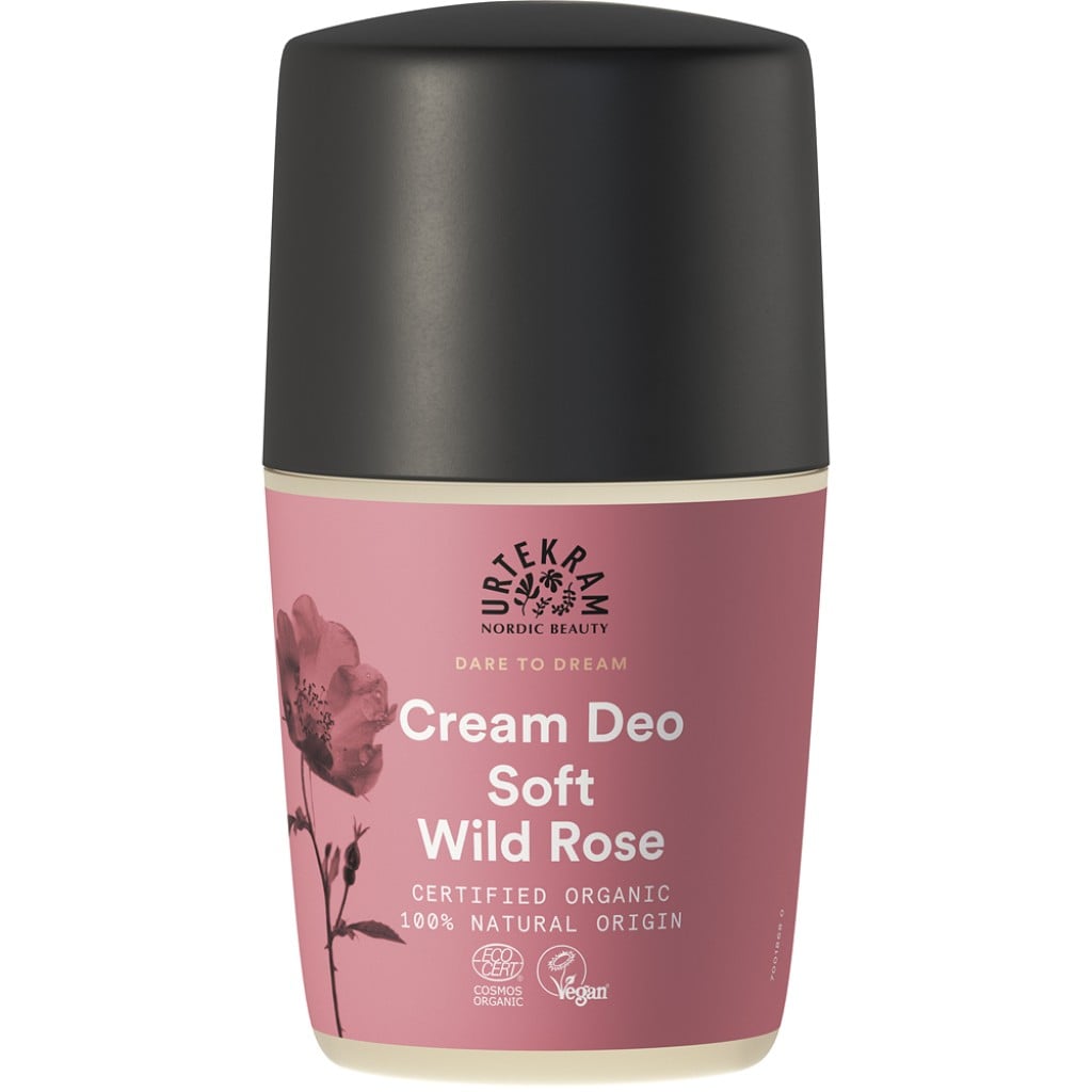 Deo Roll-on crema fina cu trandafir salbatic - Urtekram