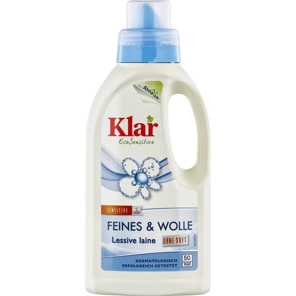 Detergent lichid sensitiv pentru rufe delicate si lana fara parfum - Klar