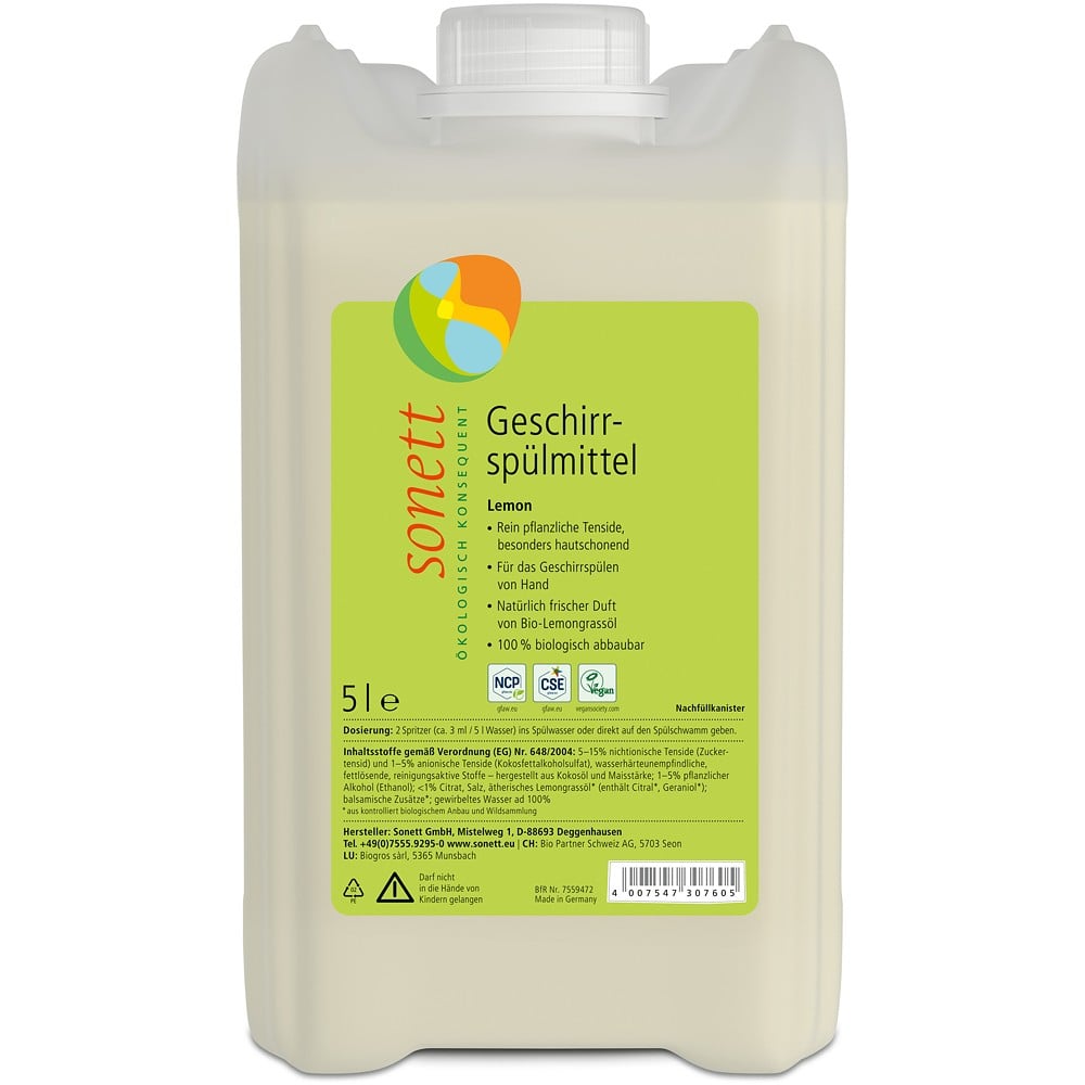 Detergent pentru spalat vase cu lamaie bio - Sonett