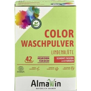 Detergent pudra pentru rufe colorate cu parfum de flori de tei - AlmaWin