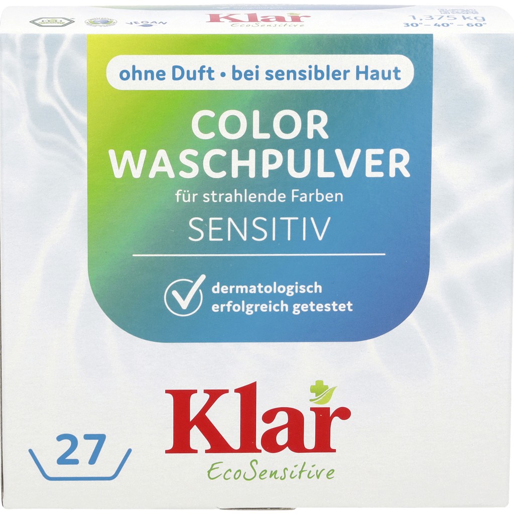 Detergent pudra sensitiv pentru rufe colorate fara parfum - Klar