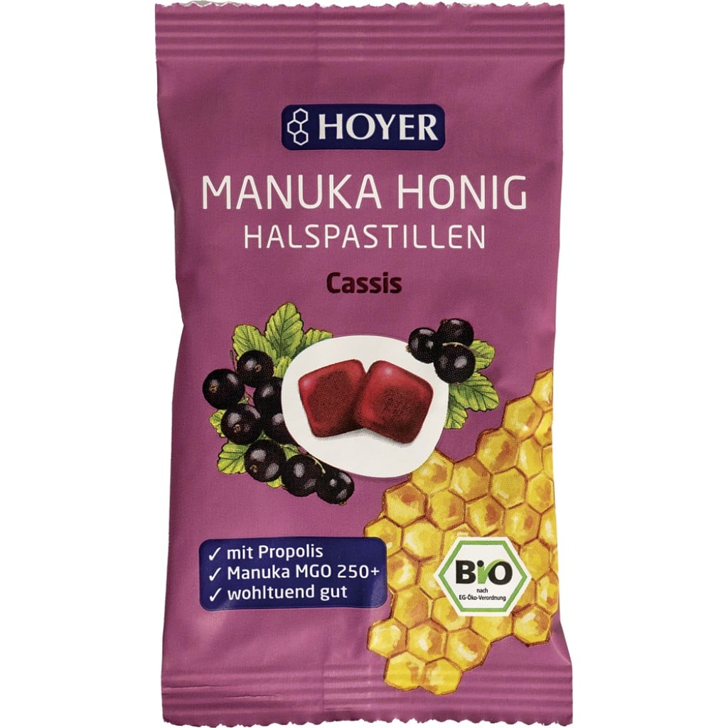 Dropsuri cu propolis coacaze si miere de Manuka 250 fara gluten, eco - Hoyer