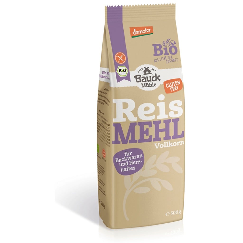 Faina integrala de orez fara gluten, eco - BauckHof
