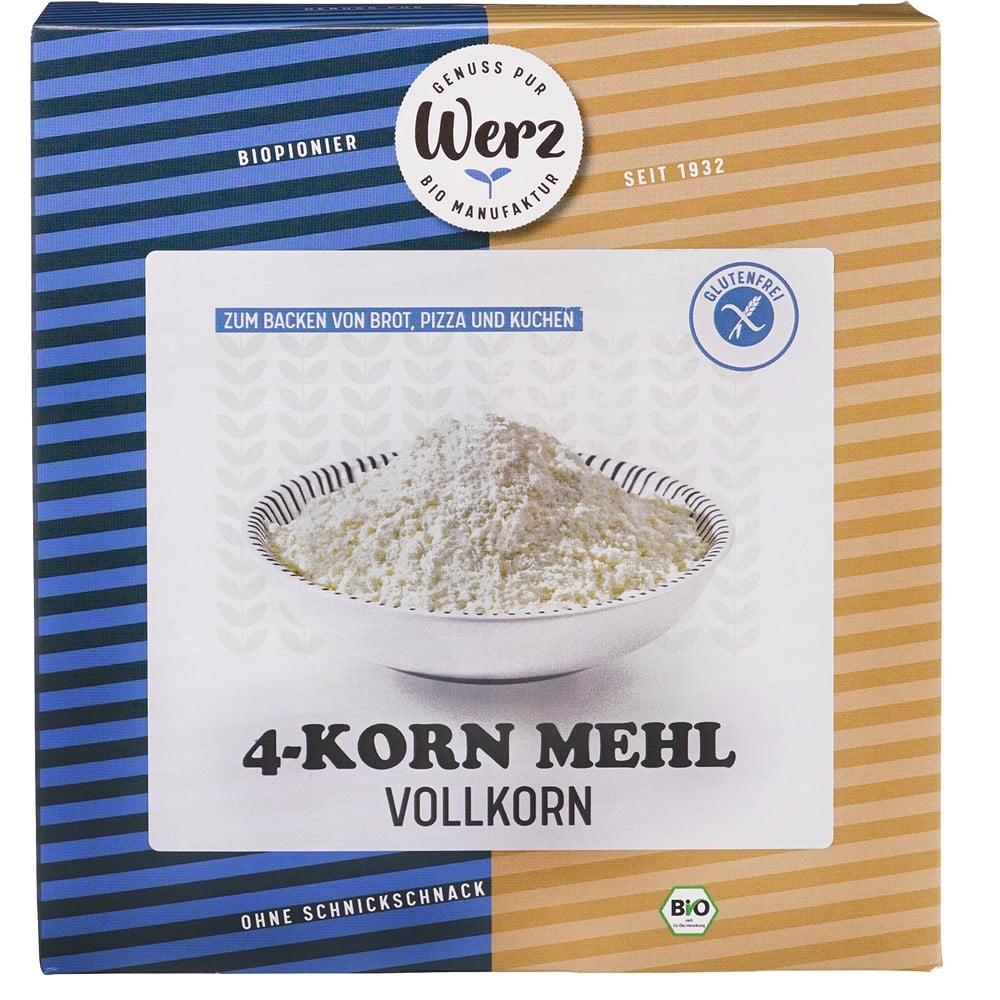Faina integrala din 4 cereale fara gluten, eco - Werz