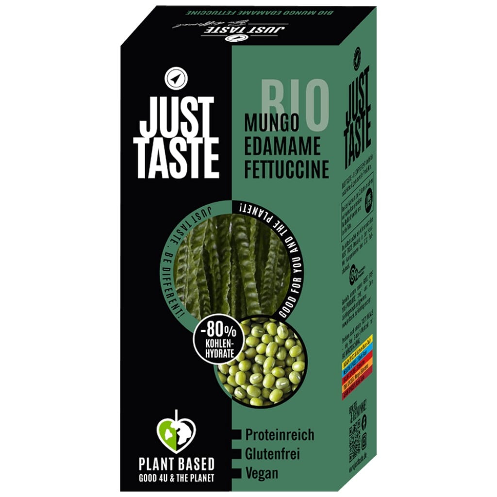 Fettuccine proteice din fasole mung si edamame fara gluten, eco - Just Taste