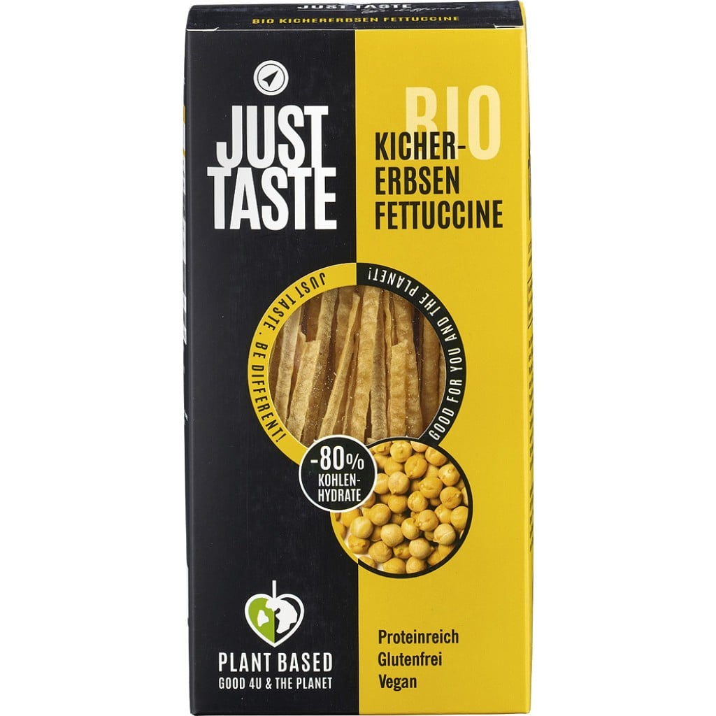 Fettuccine proteice din soia cu naut fara gluten, eco - Just Taste