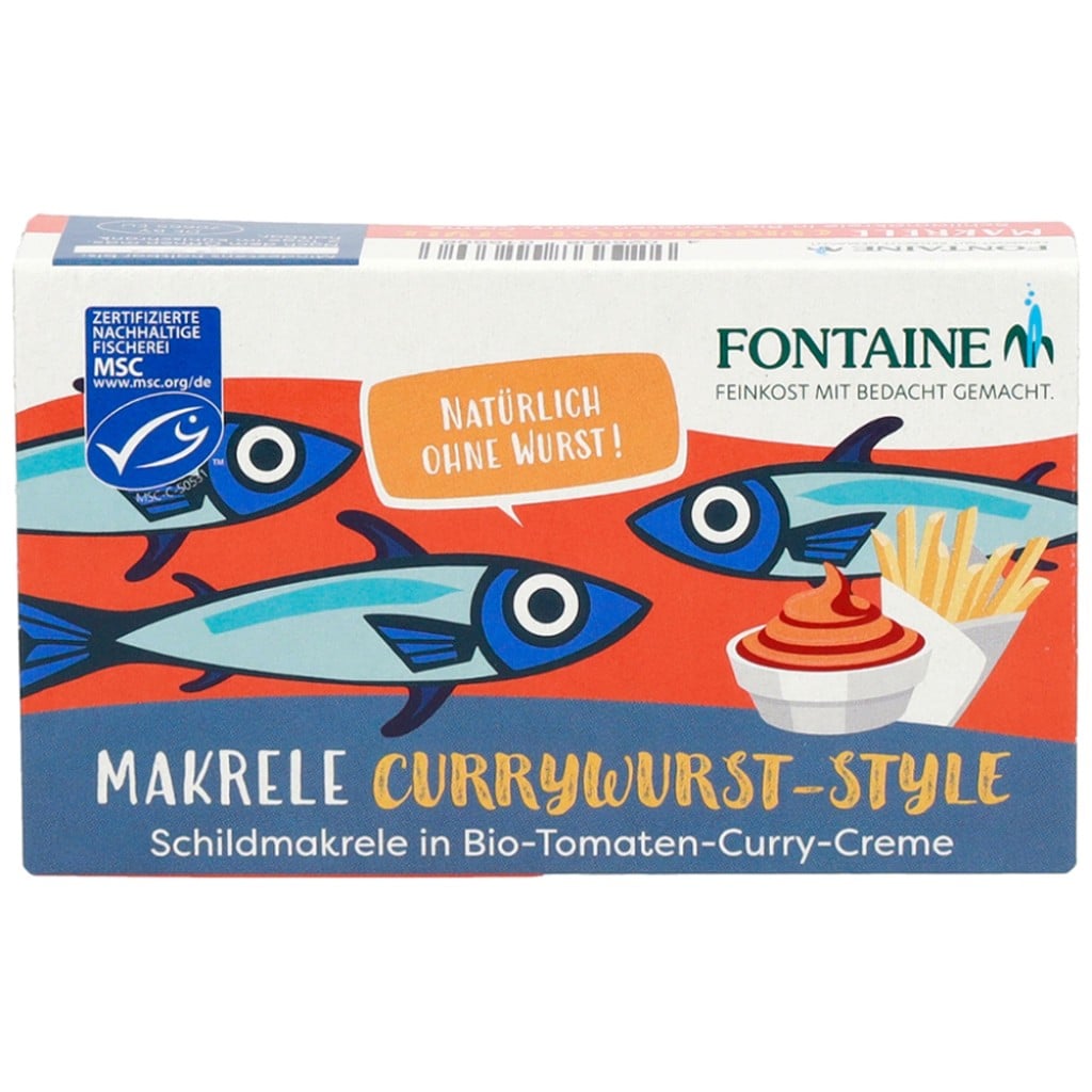 File de macrou in crema bio curry cu rosii - Fontaine