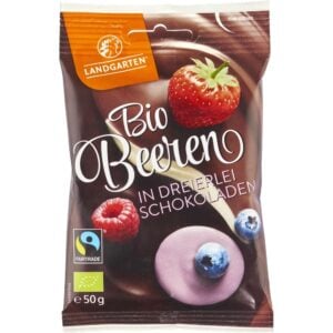 Fructe de padure liofilizate invelite in ciocolata, eco - Landgarten