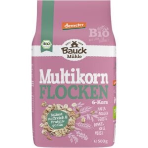 Fulgi din 6 cereale Demeter, eco - BauckHof
