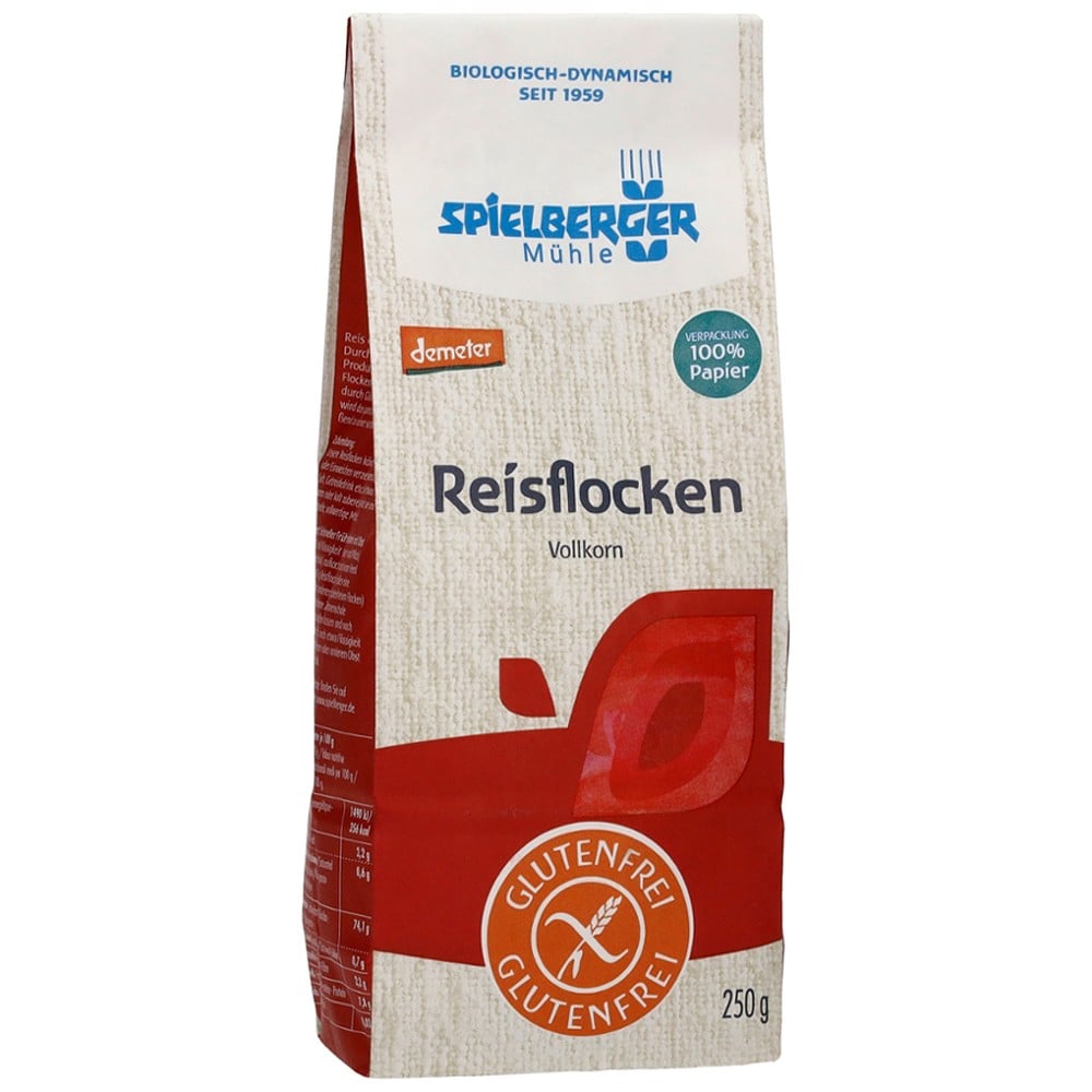 Fulgi integrali de orez fara gluten Demeter, eco - Spielberger
