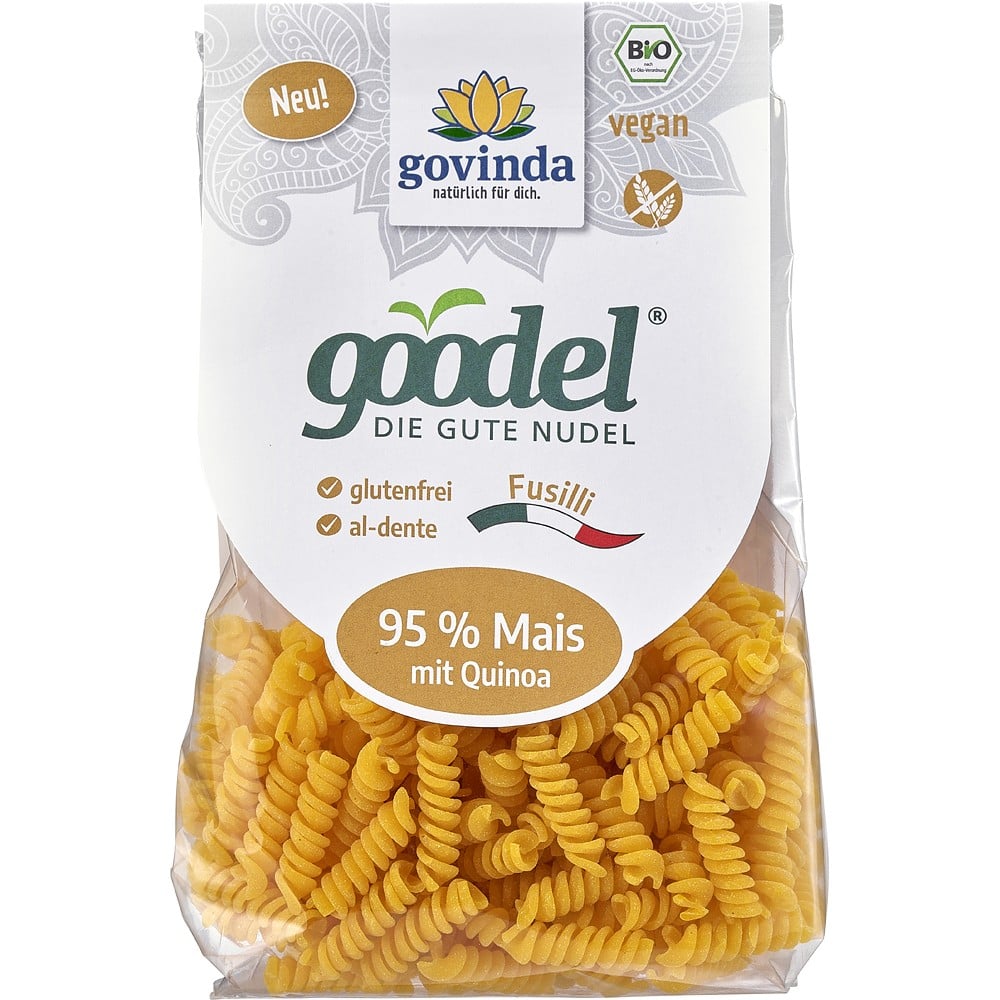 Fusilli din porumb cu quinoa fara gluten, eco - Govinda